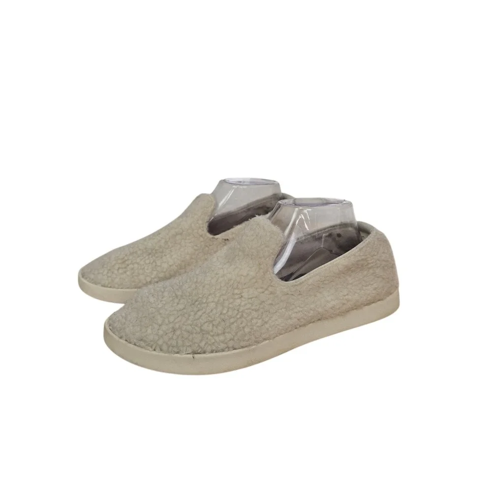 Allbirds Wool Lounger Fluffs Cream White Slip‎ On Loafers Womens Size 10 Shoes